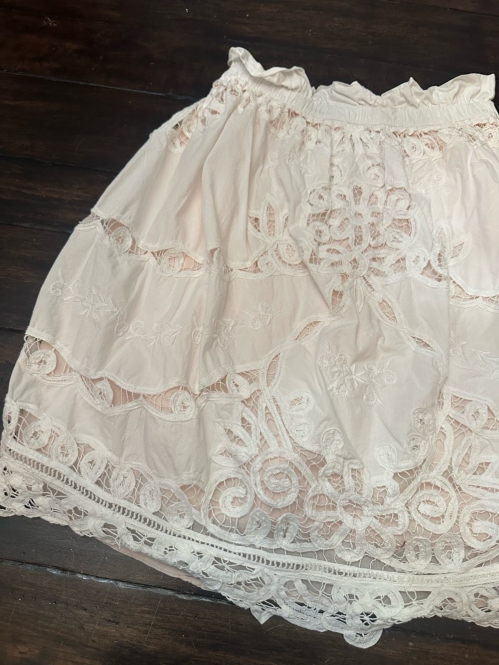 Maeve by Anthropologie White Strapless Lace Mini Dress Size Small 38629 - Picture 7 of 16